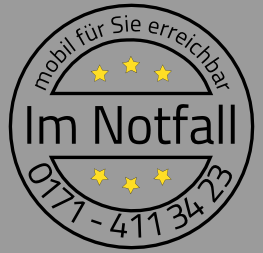 Im Notfall mobil für Sie erreichbar unter 0171 411 34 23